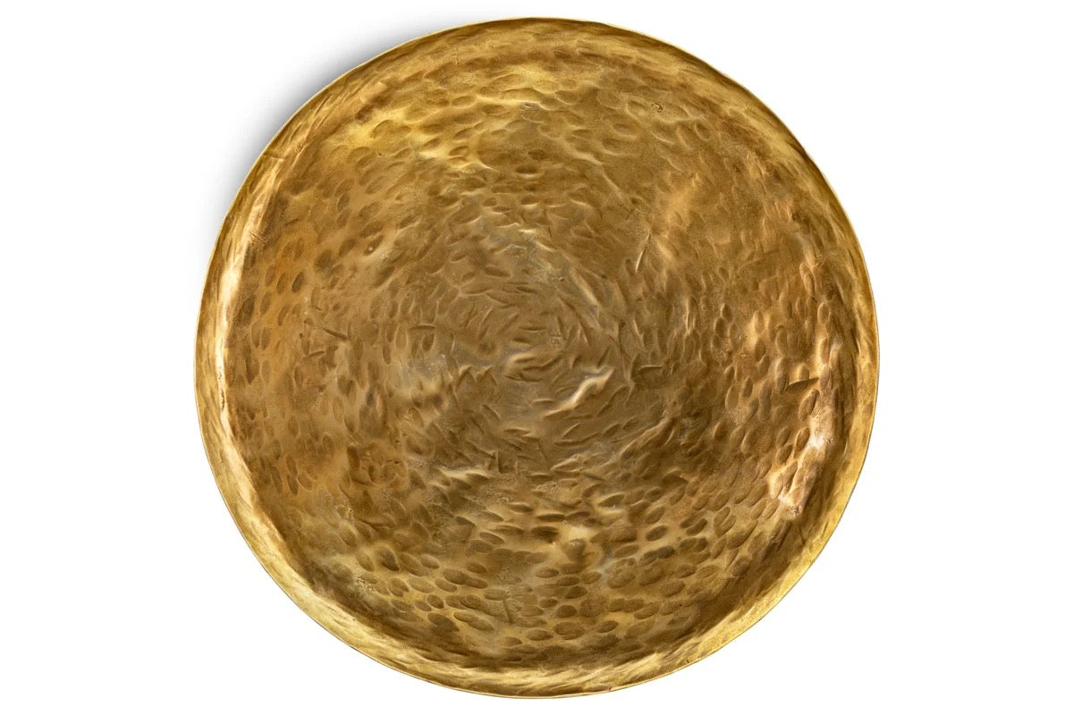 NKUKU - Oorja Round Tray - Brass