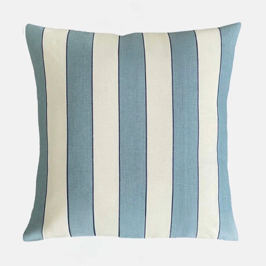 CHILA INK BLUE WIDE STRIPE CUSHION