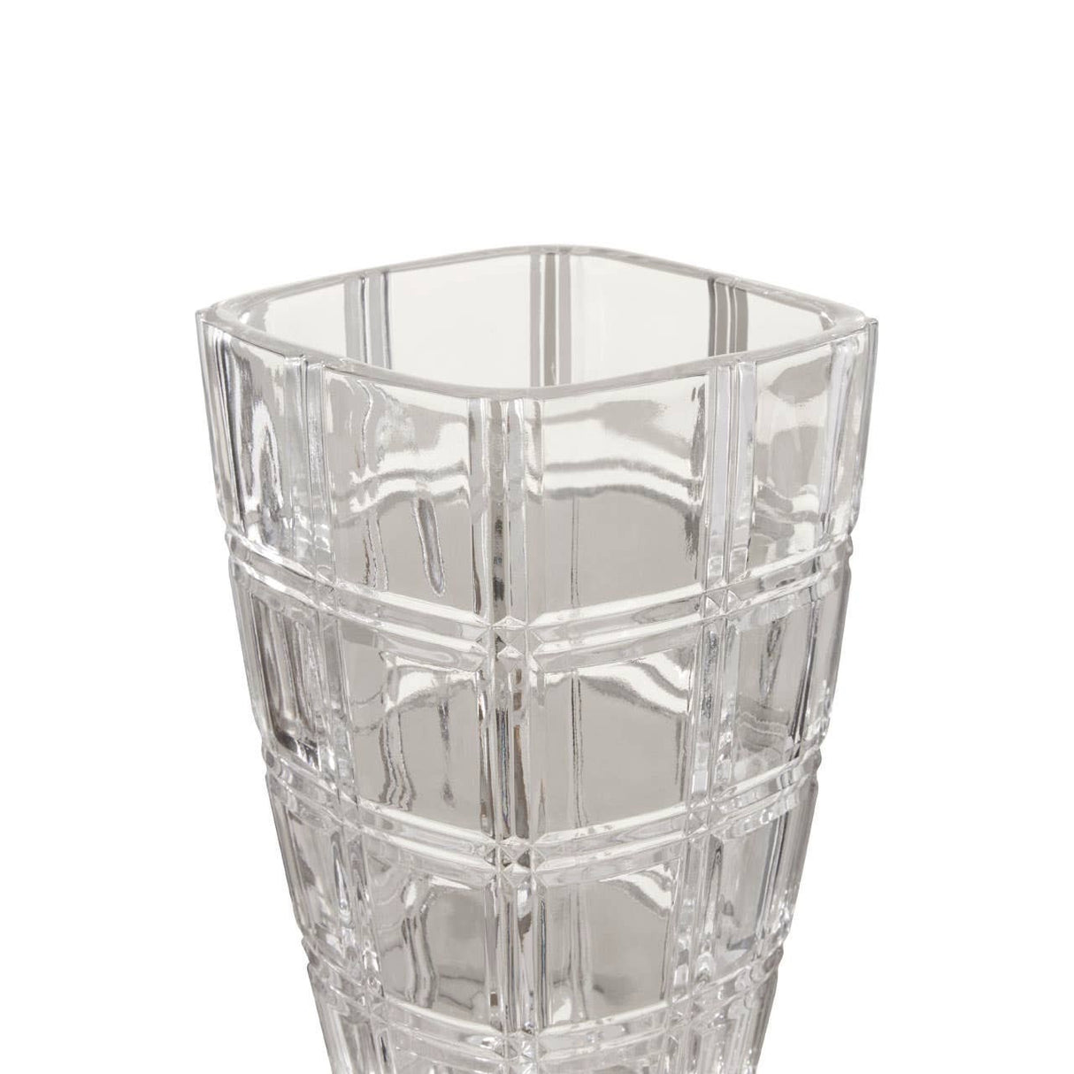 Savita Vase with Grid Pattern 25cm