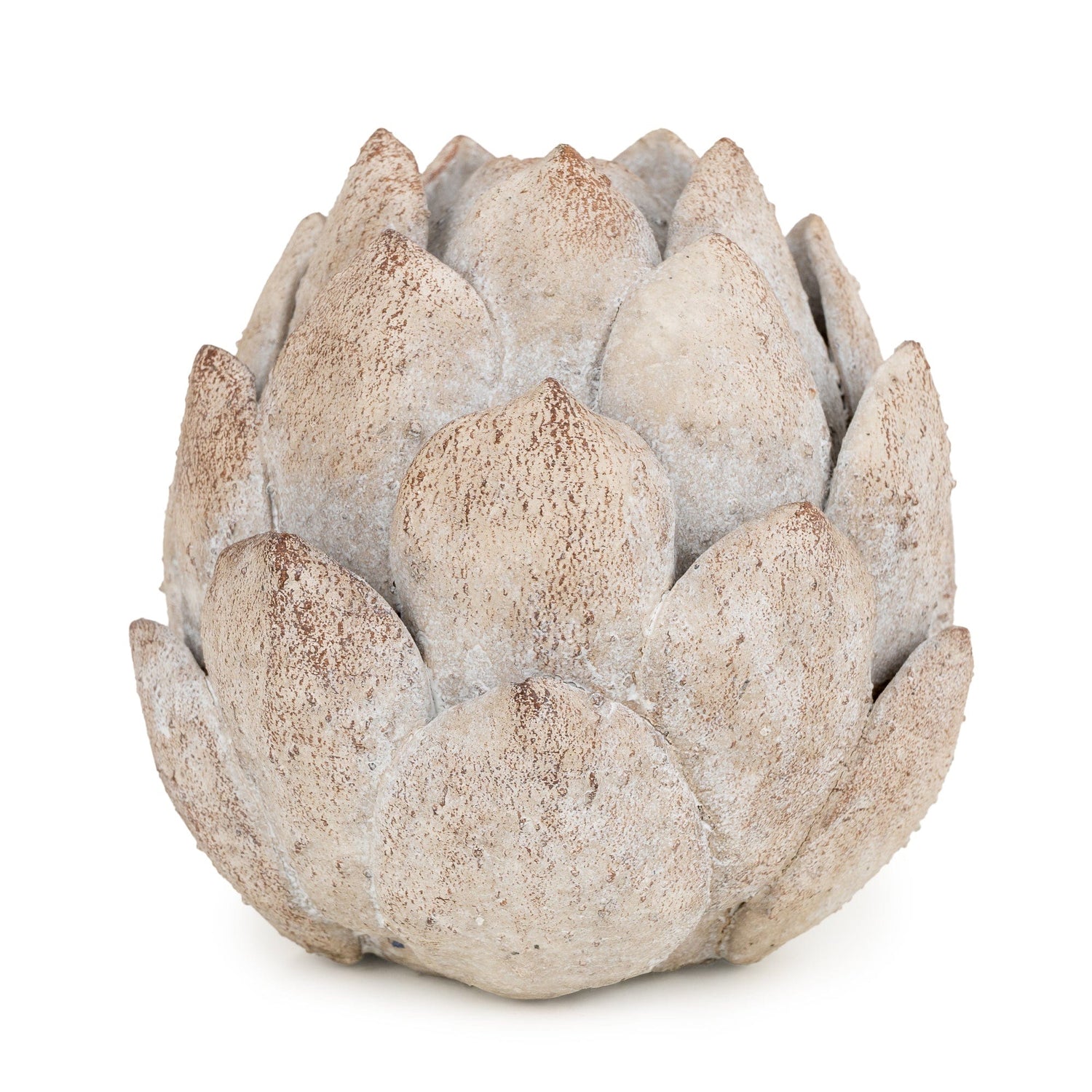 Stone Finish Large Flower - Ornament