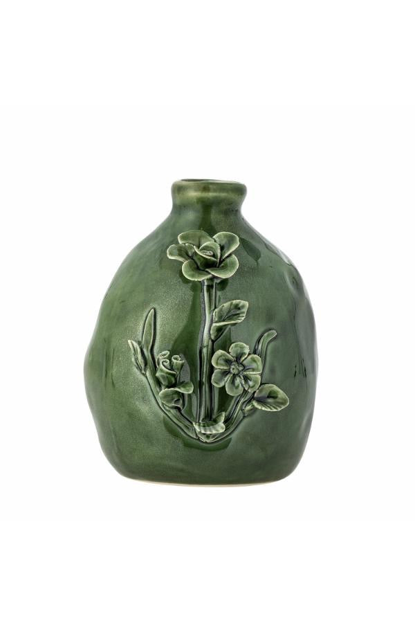 Ramia Small Vase, Green, Stoneware - Bloomingville