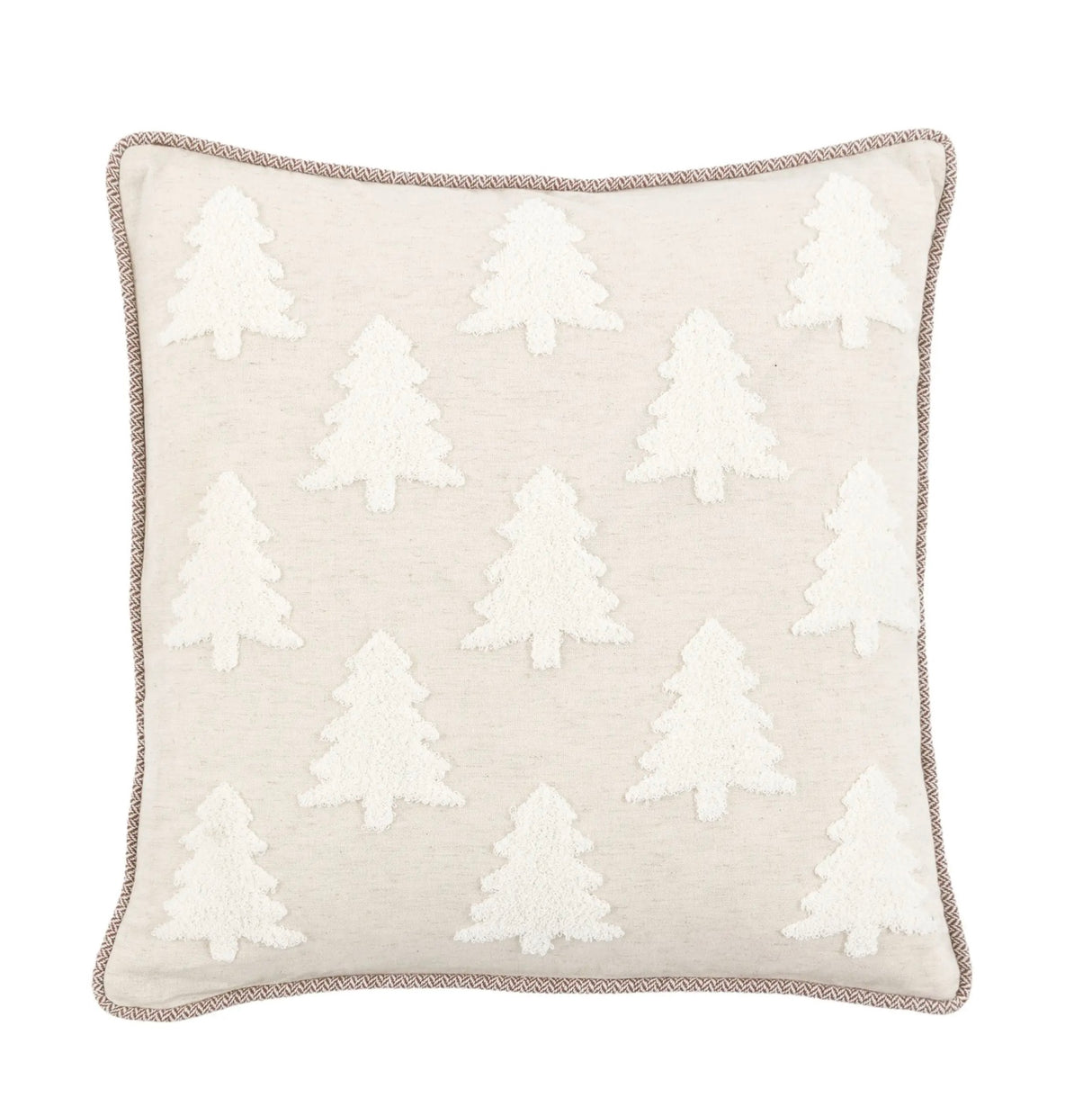 Woodland Embroidered Tree Cushion