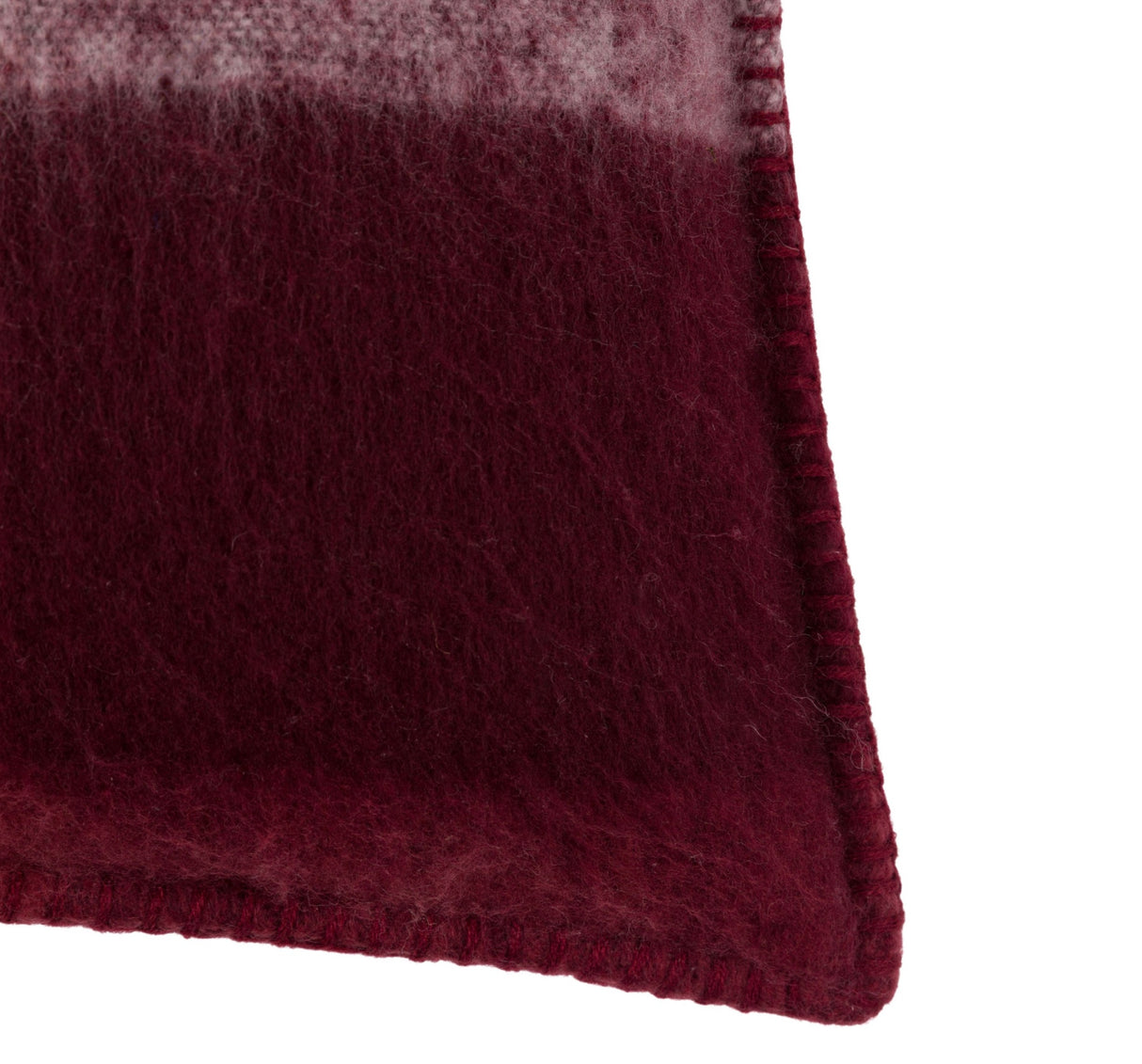 Check Faux Mohair Cushion