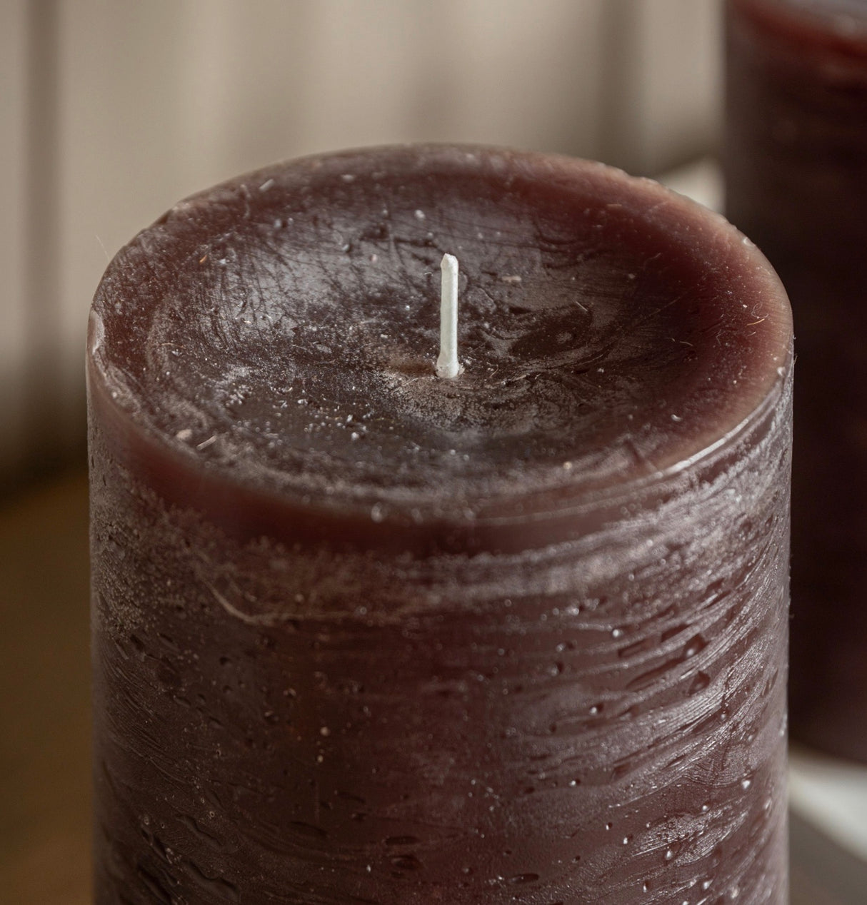 Pillar Candle Rustic - Espresso - 2 sizes