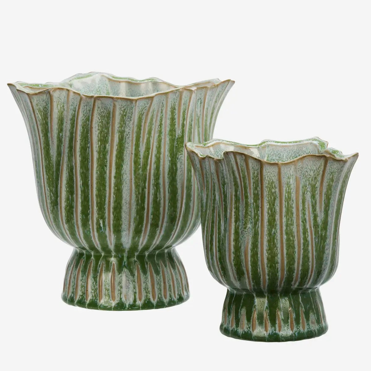 STONEWARE FLOWER POT