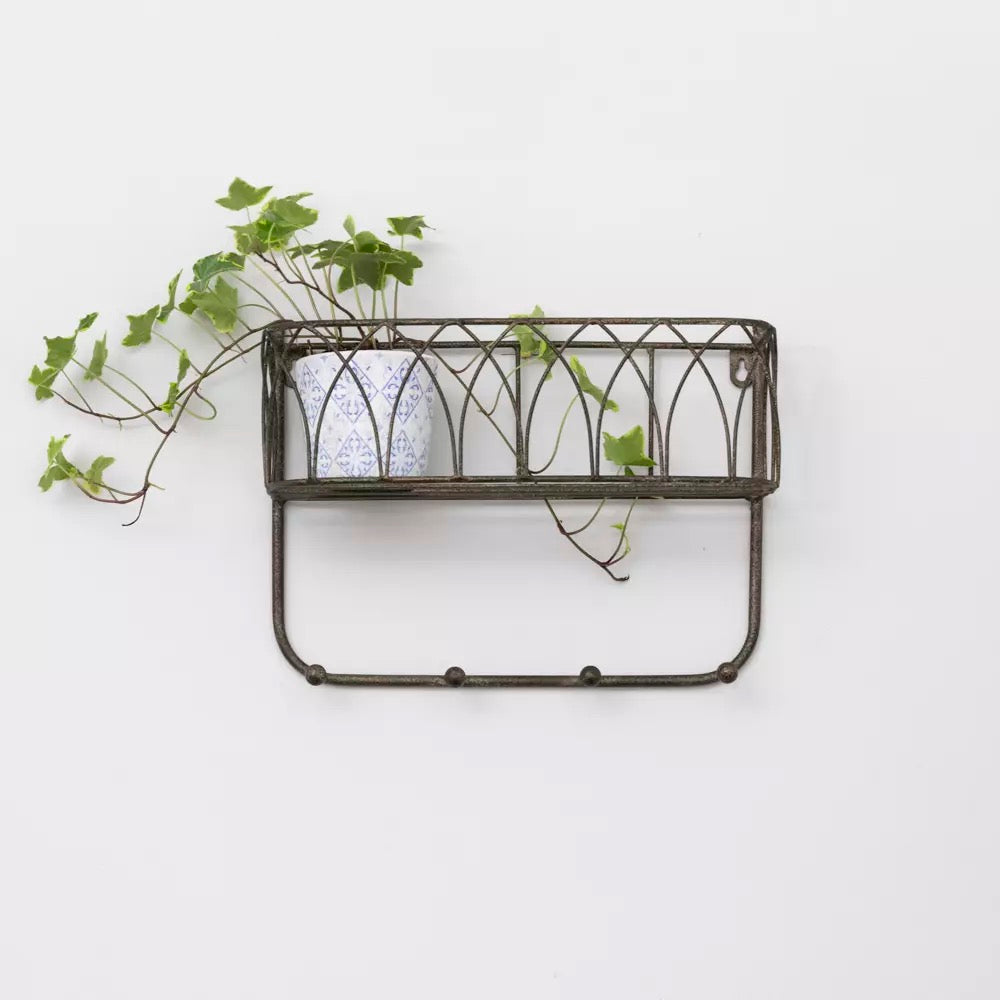 Decorative Shelf With Hooks 2 Sizes