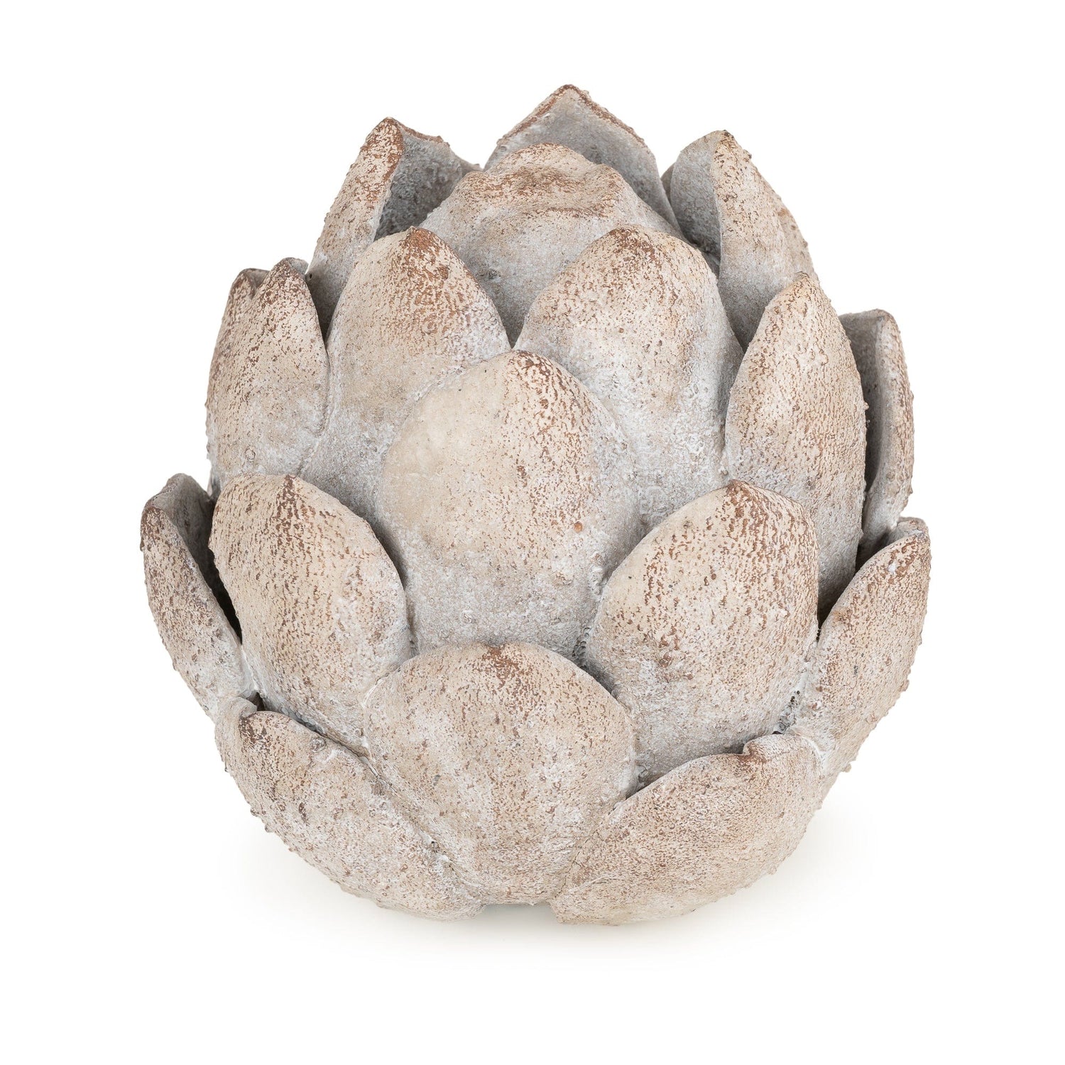 Stone Finish Large Flower - Ornament