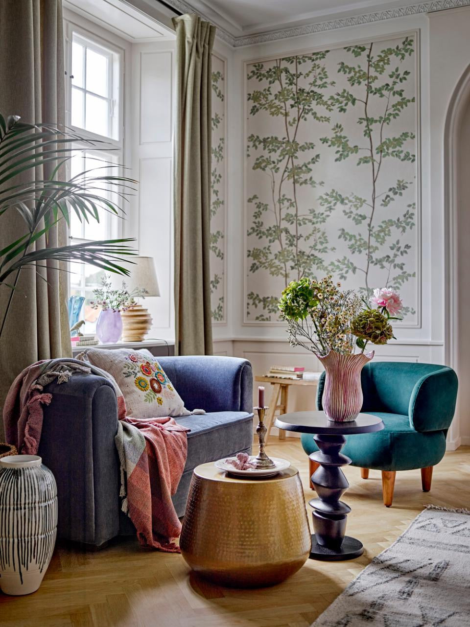 Floral Vase, Rose, Stoneware