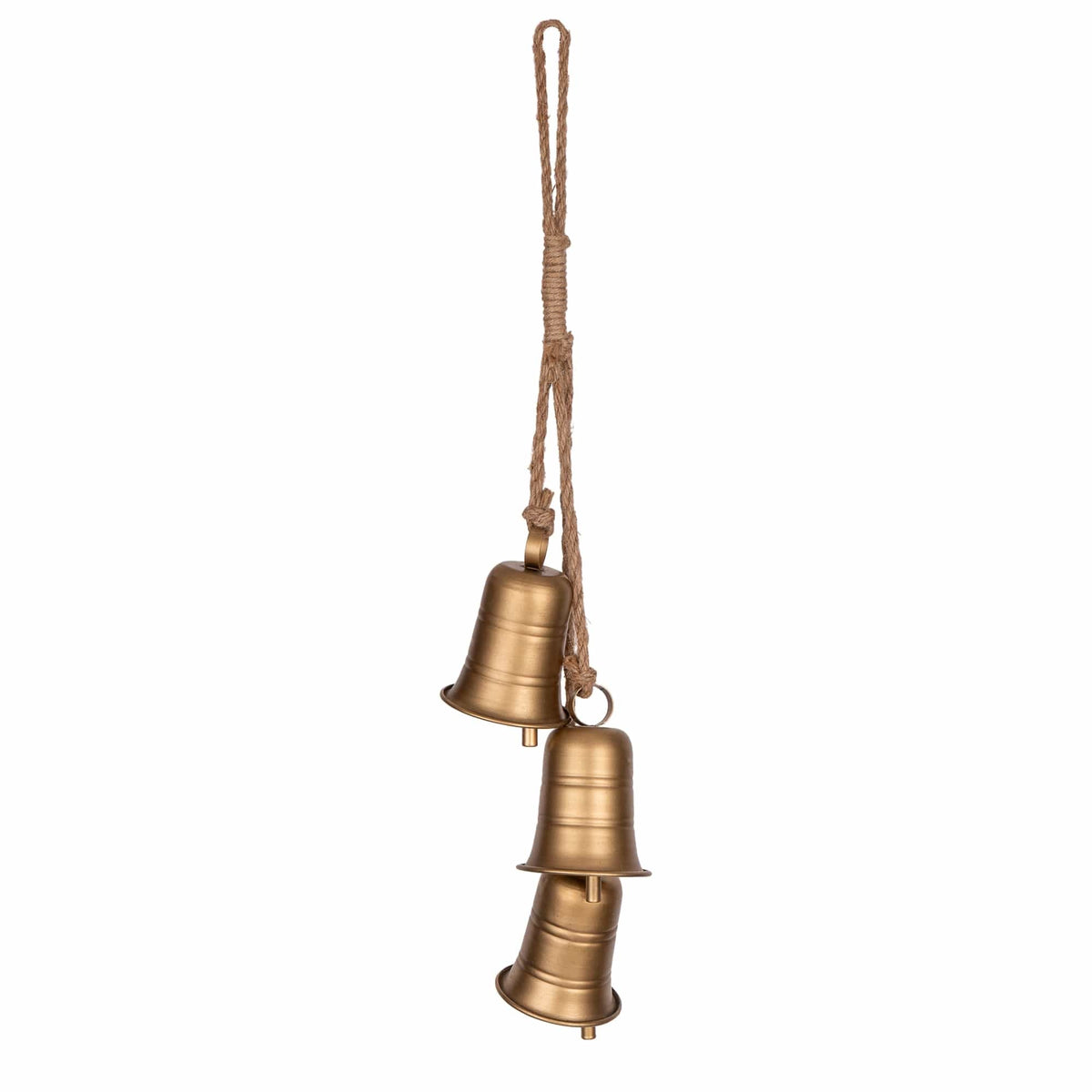 3 Metal Bells on String –Gold
