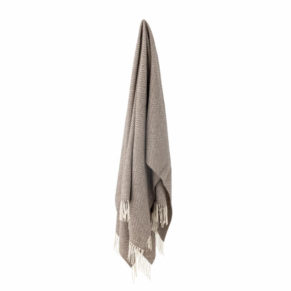 Hoshi Throw, Brown, Merino Wool