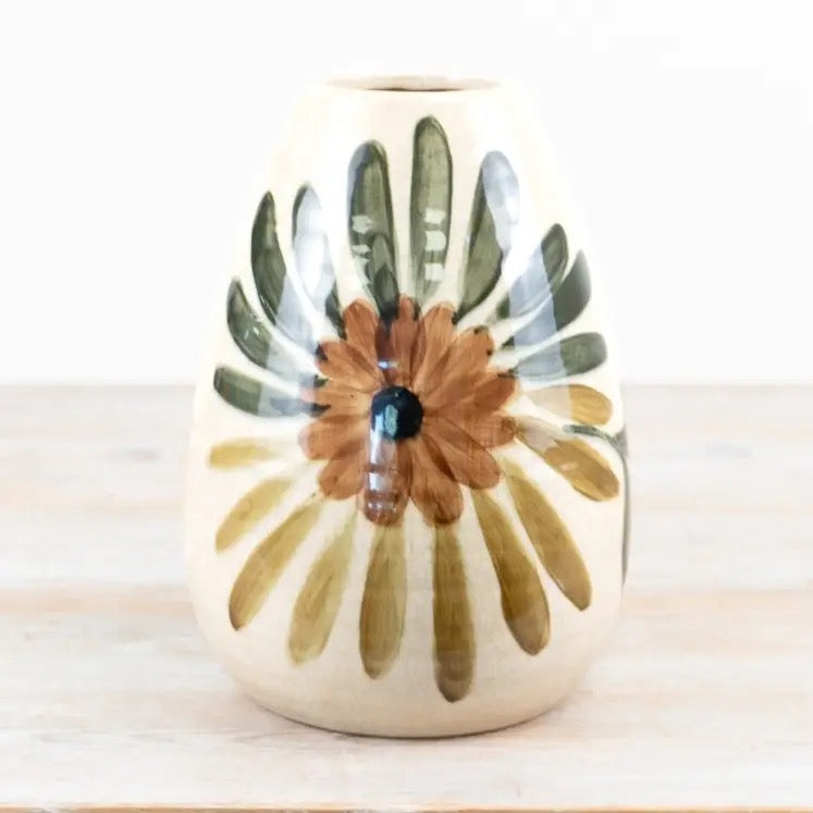 Painted Ceramic Vase - 2 Sizes