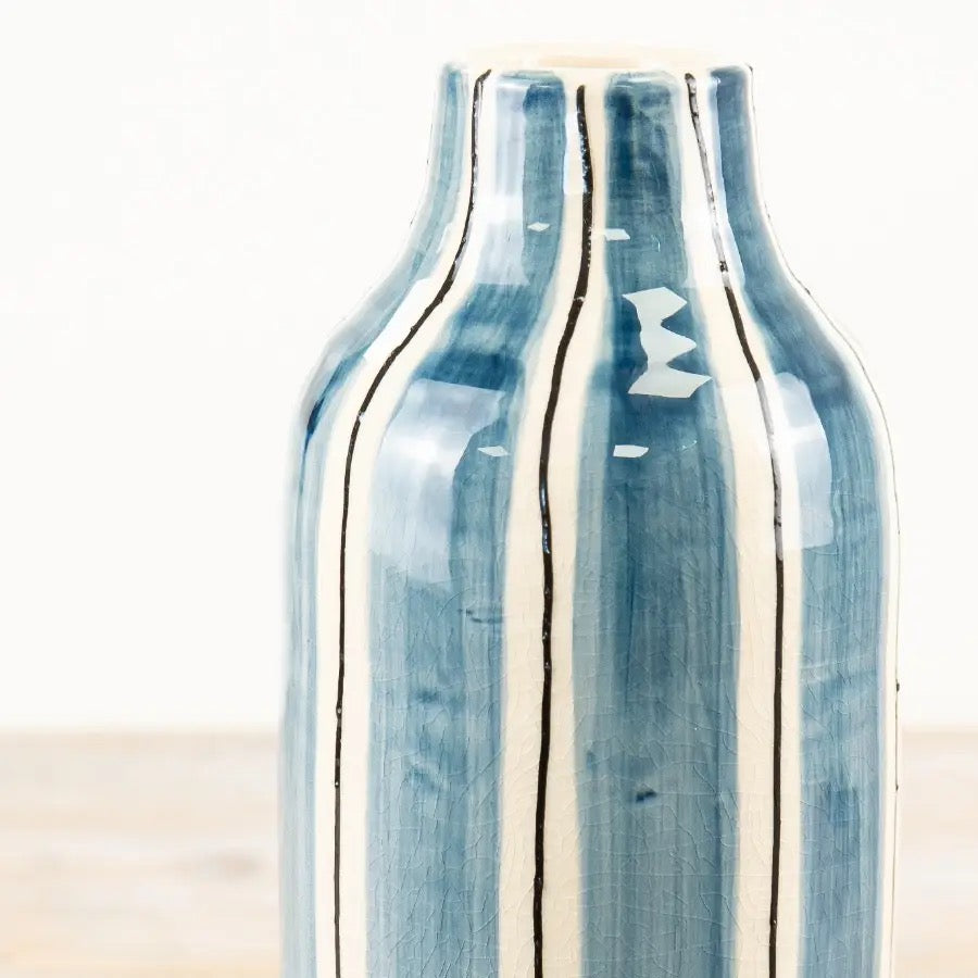 Bottle Striped Vase, 30.5cm