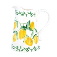 Stoneware Pitcher Jug 23cm - Artisan Lemon