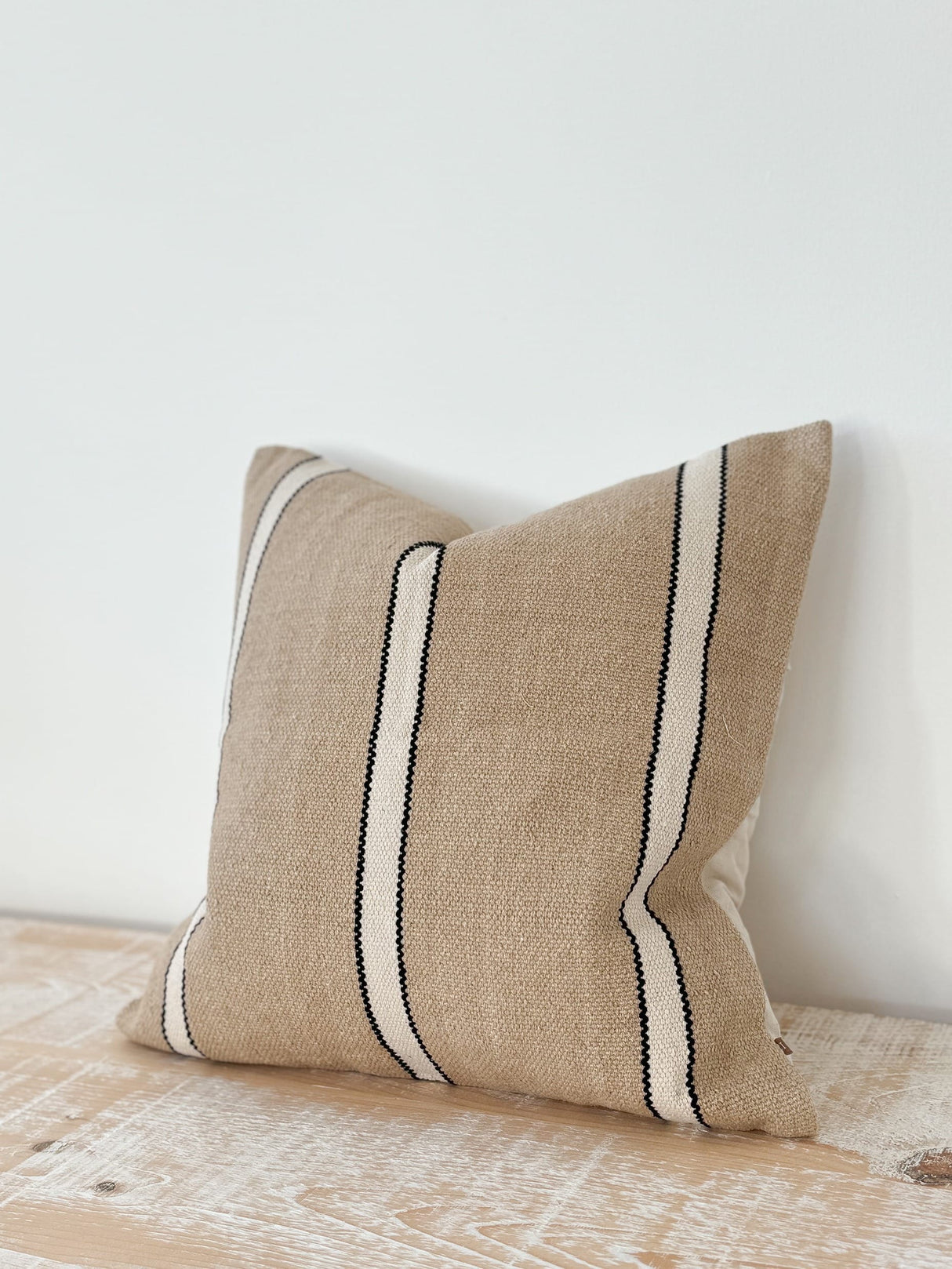 India Beige, Black & Cream Cushion 2 sizes