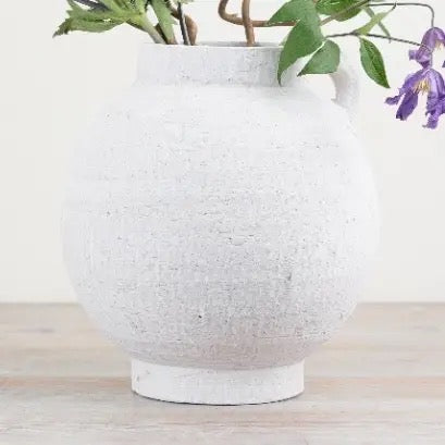 White Textured Vase 24.5cm