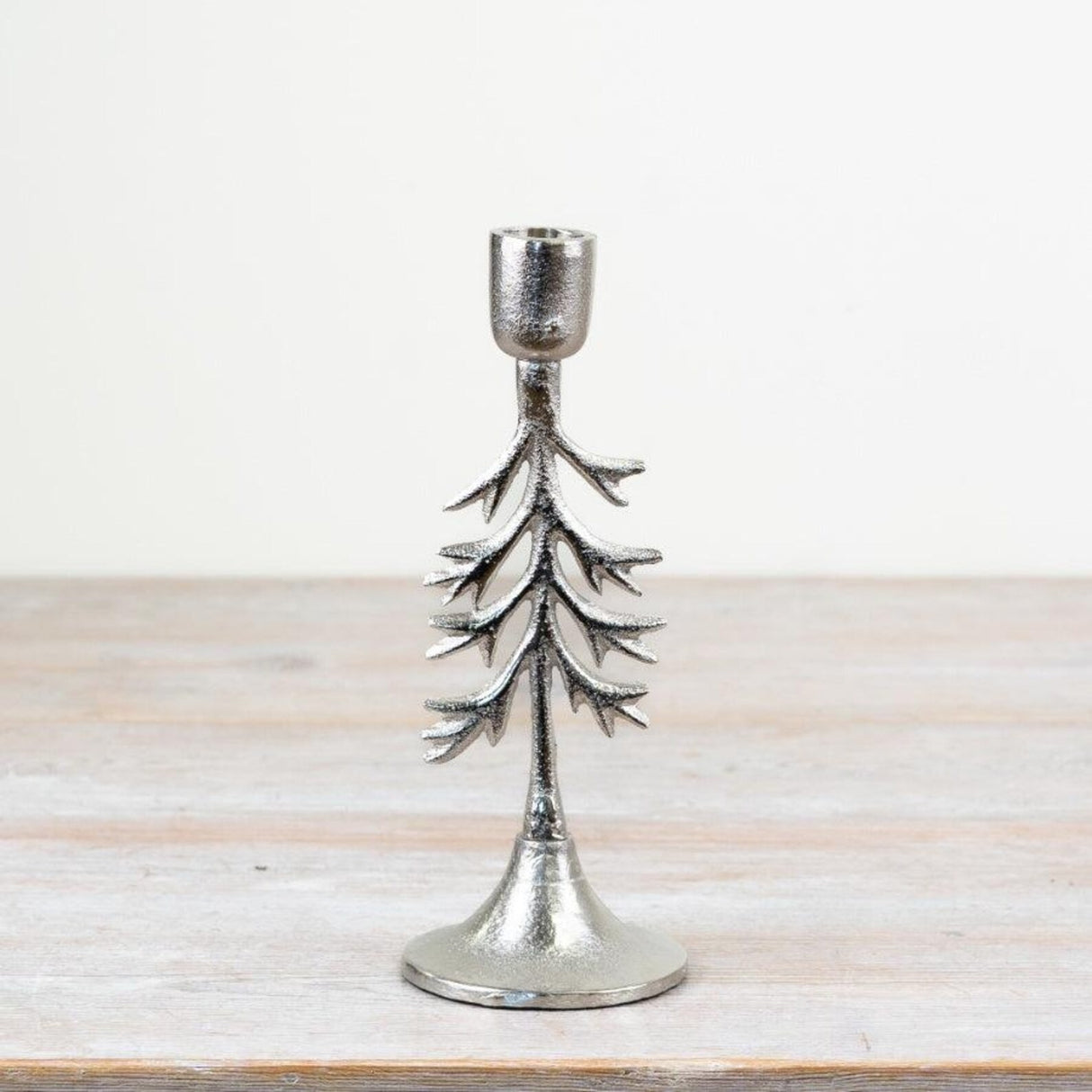 23CM ALUMINUM TREE CANDLE HOLDER