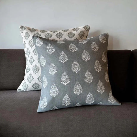 SAVANNAH GREY/GREEN CUSHION