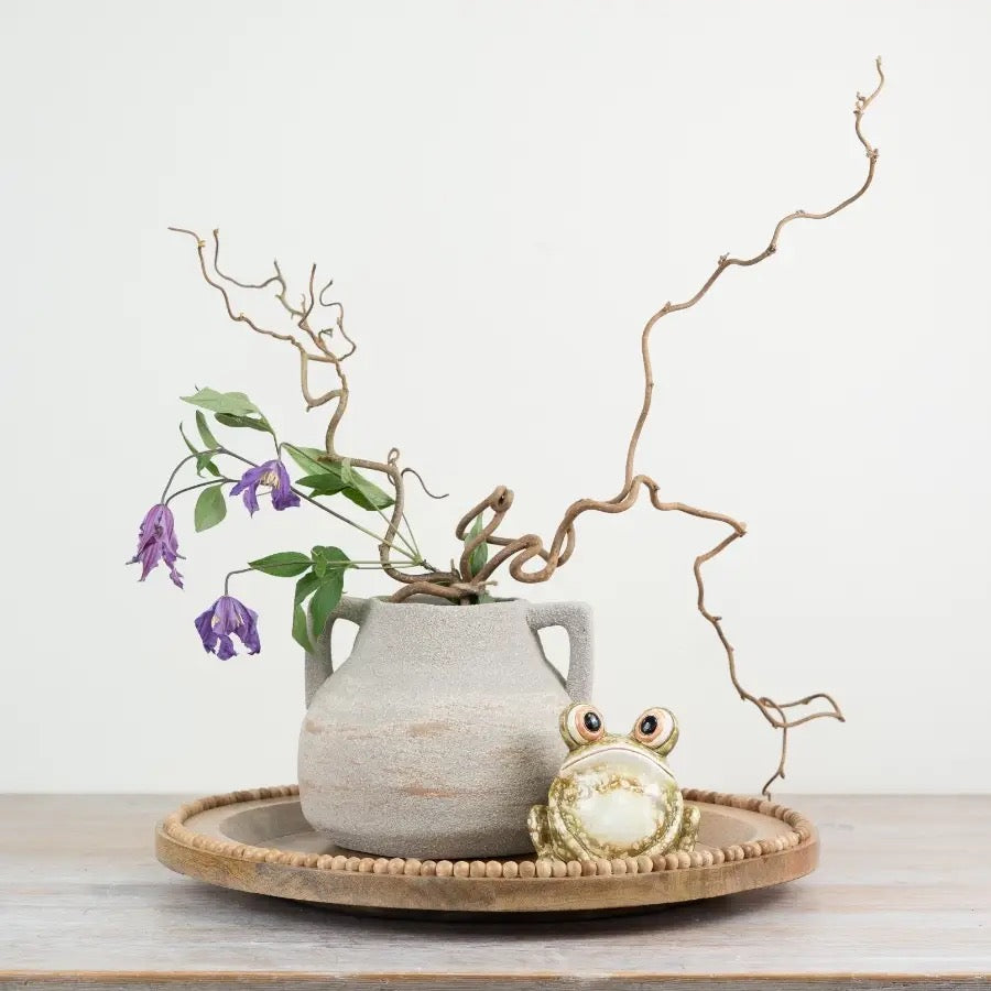 Ceramic Urn Vase, 18cm