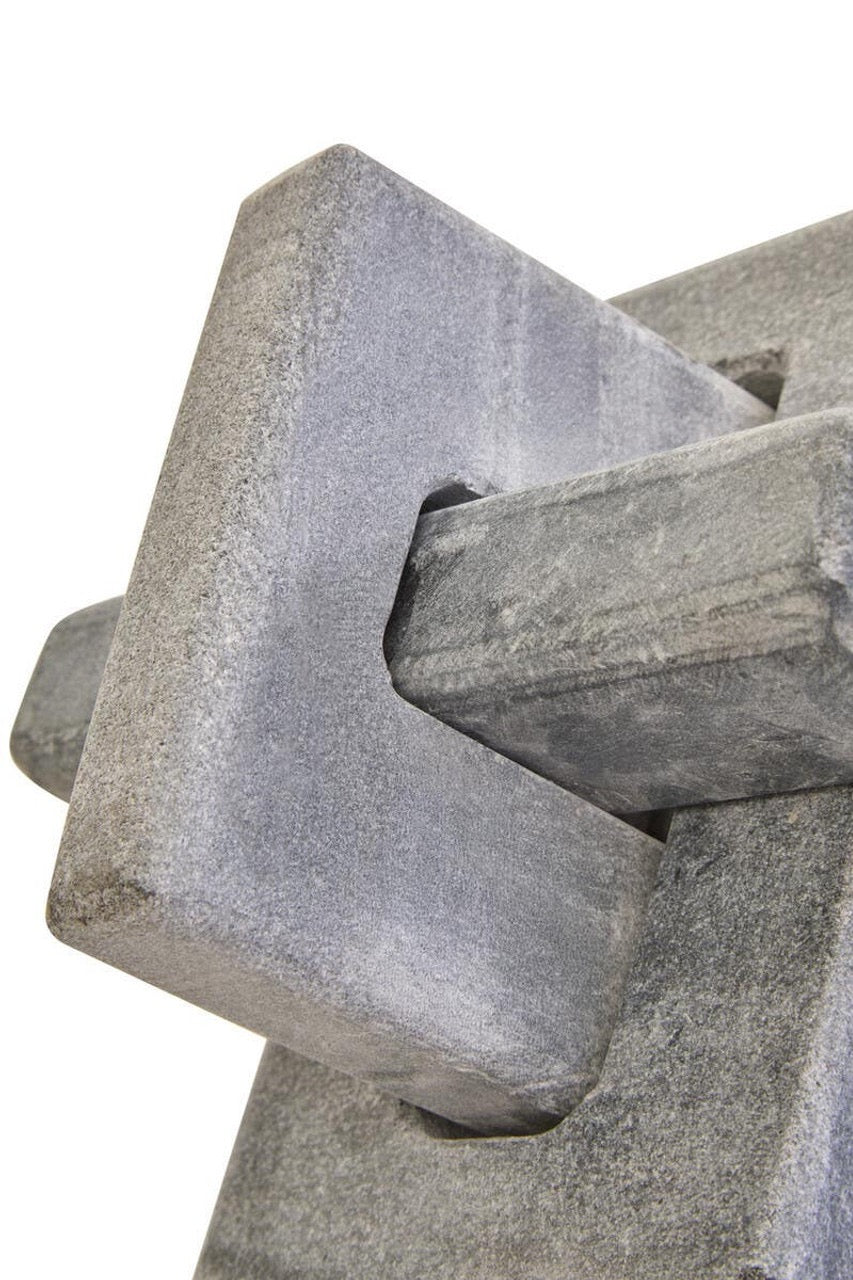 Nason Grey Marble Knot Sculpture