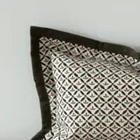 Fleur Olive and Terracotta Print Cushion - 2 sizes