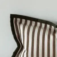 Fleur Olive and Terracotta Stripe Cushion - 2 sizes