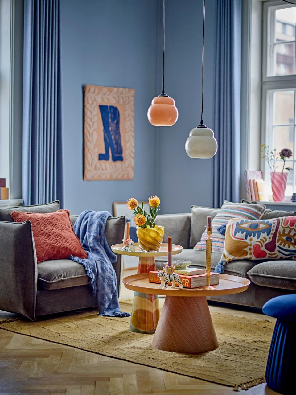 Mahado Cushion, Orange, Cotton