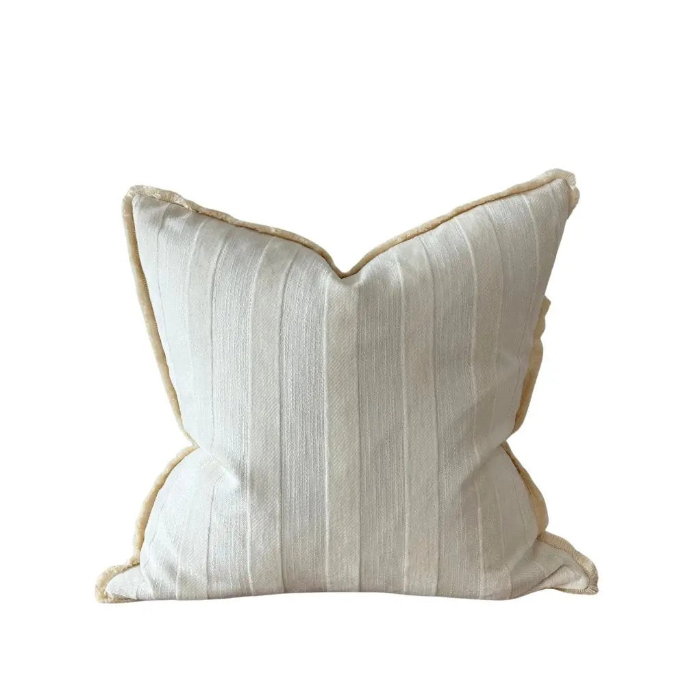 Isla Cream Stripe Cushion
