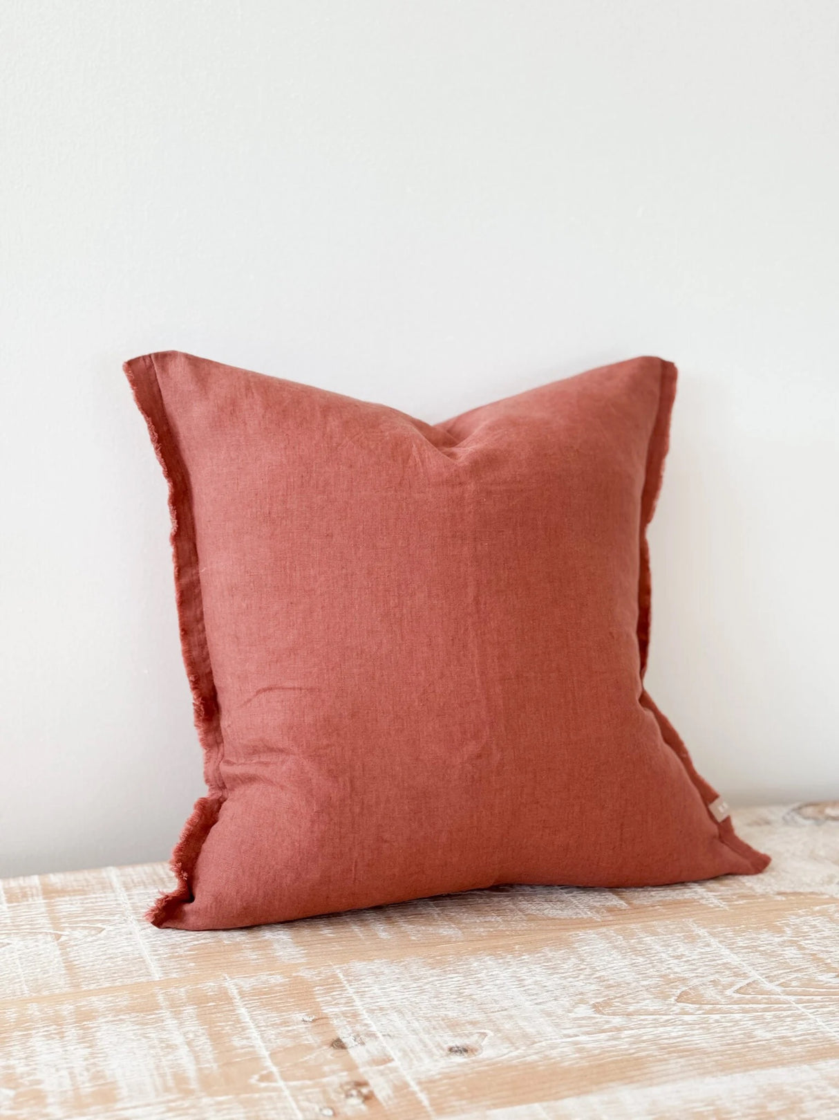 Esmee Terracotta Linen Cushion 45cm
