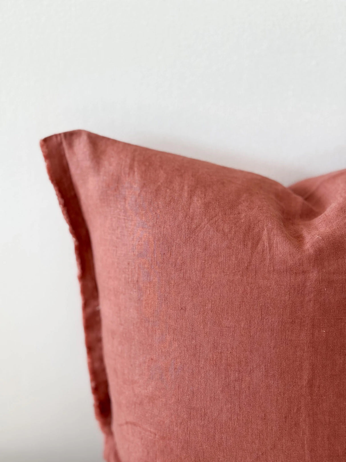 Esmee Terracotta Linen Cushion 45cm