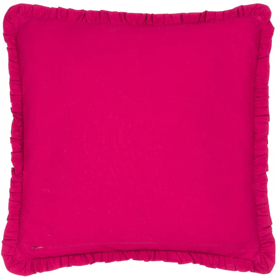 Henderson Embroided Cotton Cushion - 3 colour ways