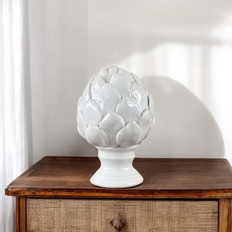 IVORY CERAMIC ARTICHOKE (SMALL)