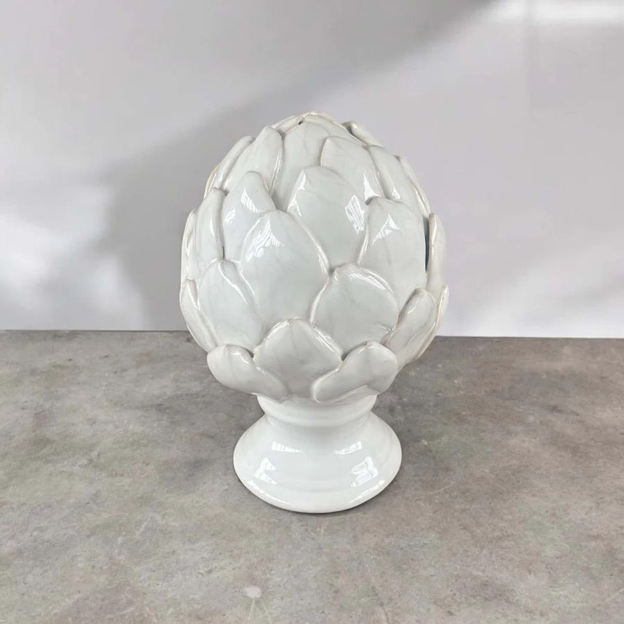 IVORY CERAMIC ARTICHOKE (SMALL)