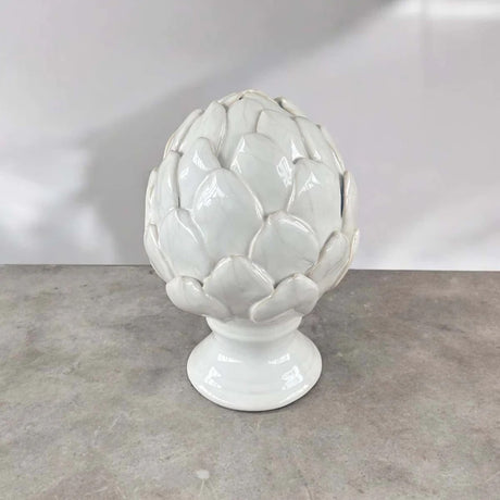 IVORY CERAMIC ARTICHOKE (SMALL)