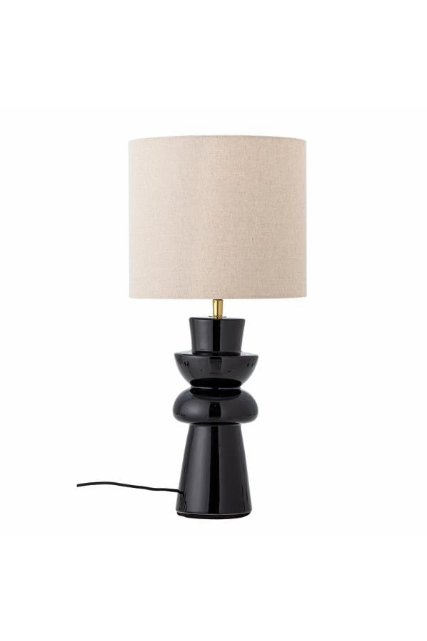 Lio Table lamp, Black, Stoneware