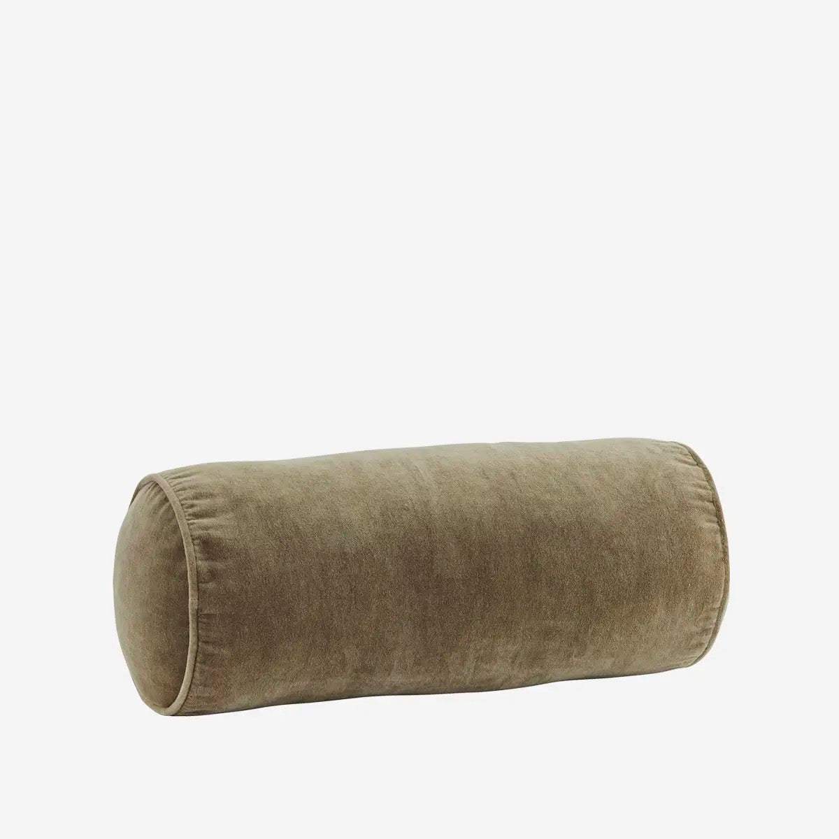 VELVET BOLSTER CUSHION 50CM - DUSTY GREEN