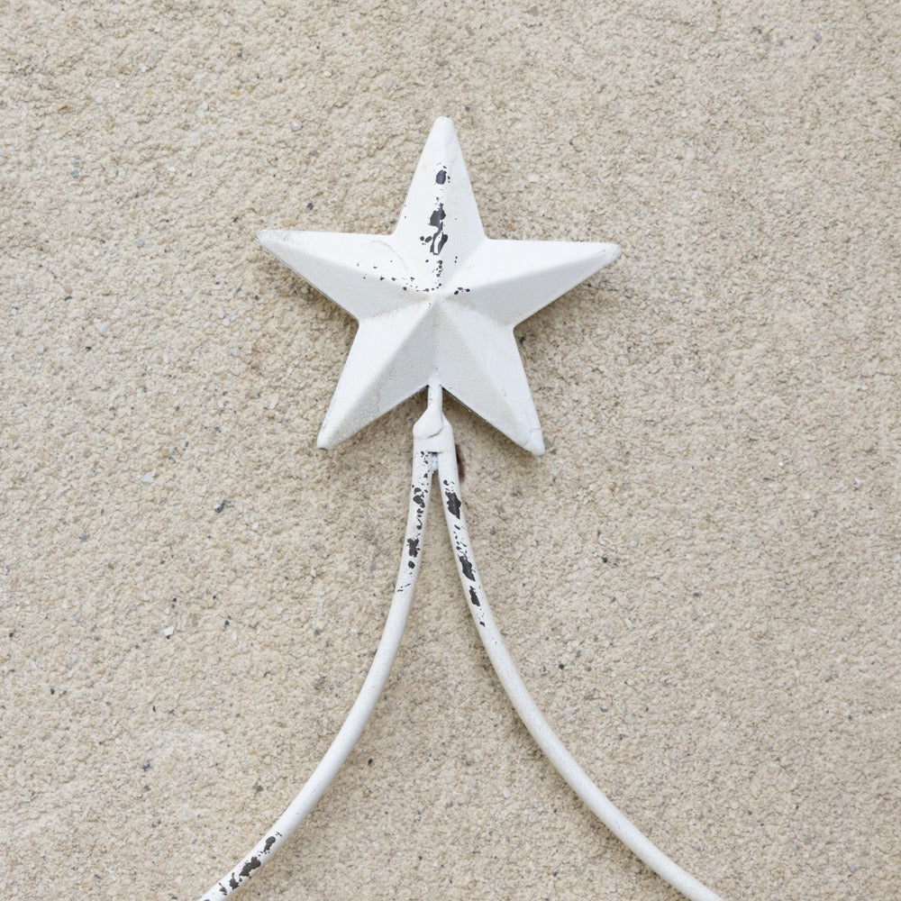 Festive Candle Holder Antique White