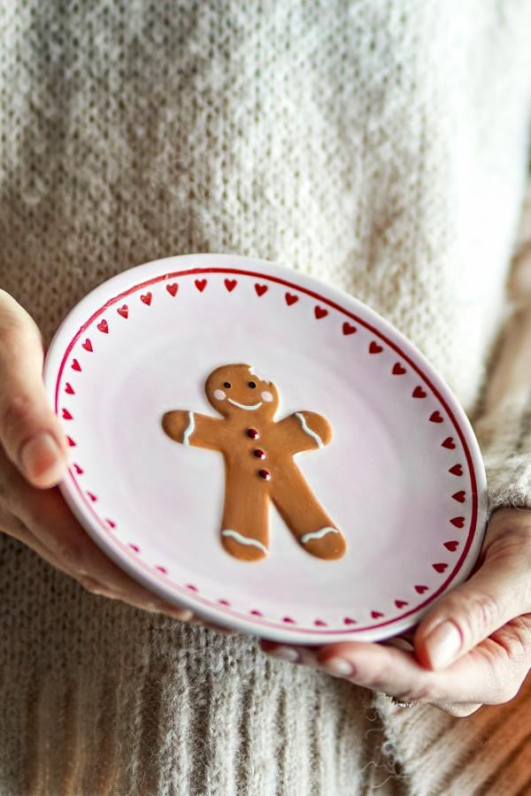 Binna Plate, Rose, Stoneware