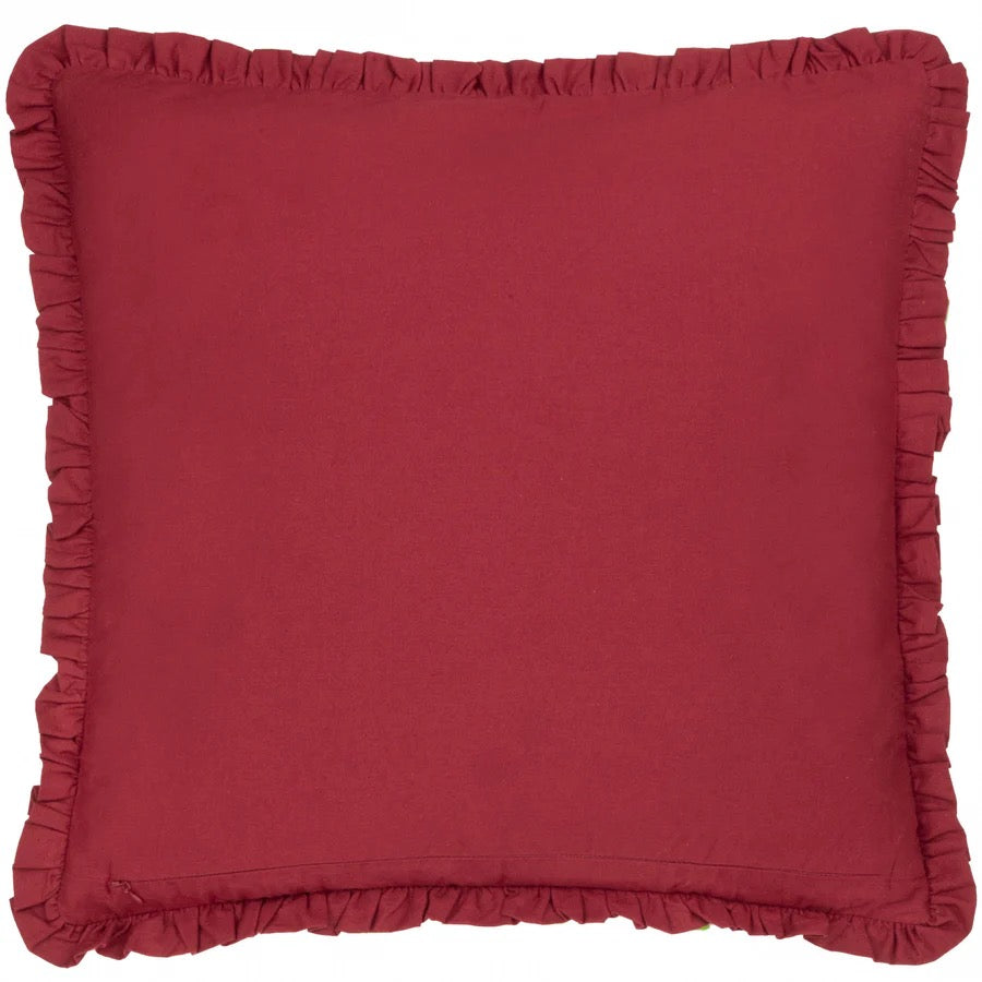 Henderson Embroided Cotton Cushion - 3 colour ways
