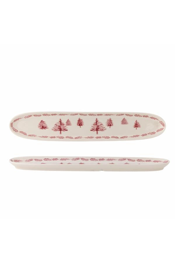 Wonderland Serving Plate, Rose, Stoneware