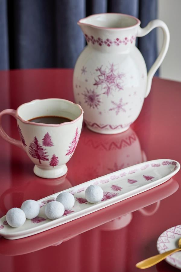 Wonderland Serving Plate, Rose, Stoneware