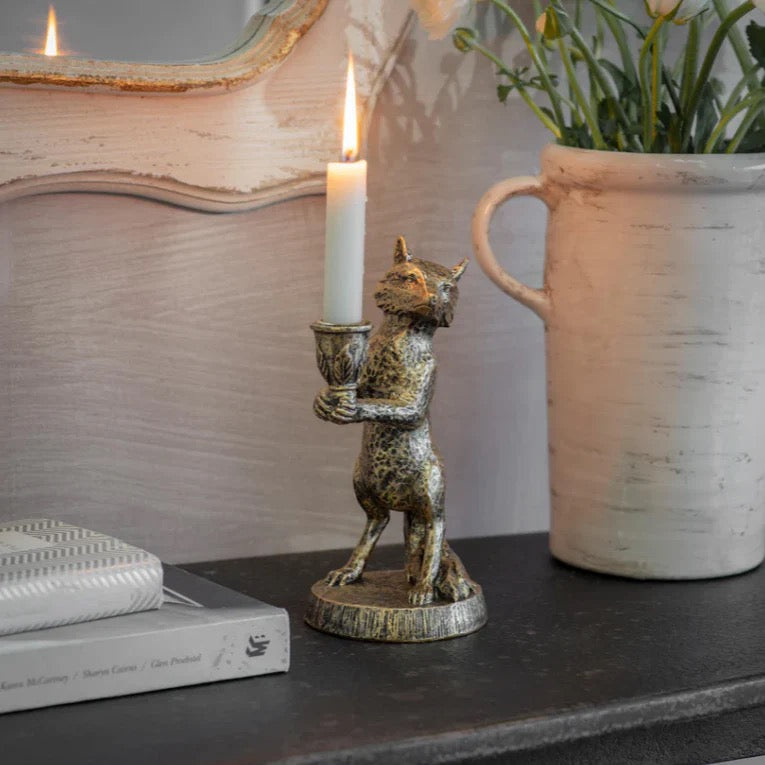 AVENING FOX CANDLE HOLDER