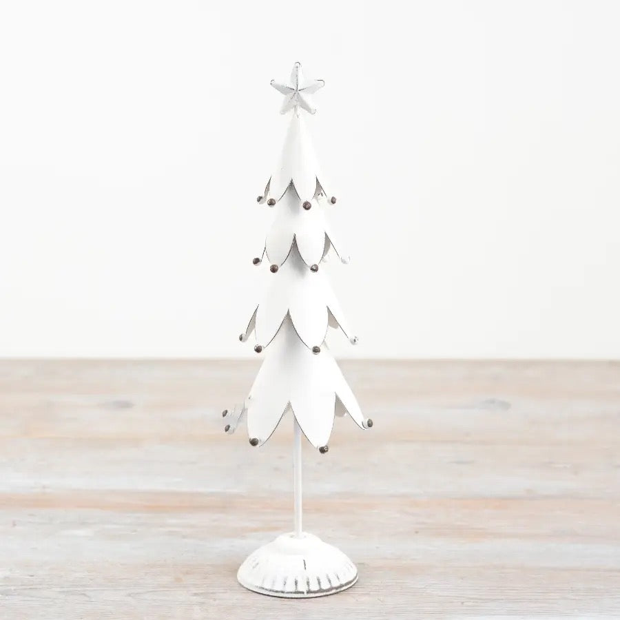 White Metal Tree Nordic Style, 32cm