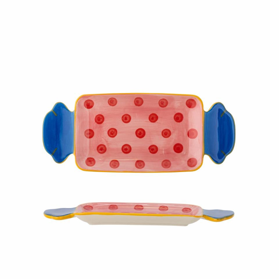 Caramella Serving Plate, Rose, Stoneware