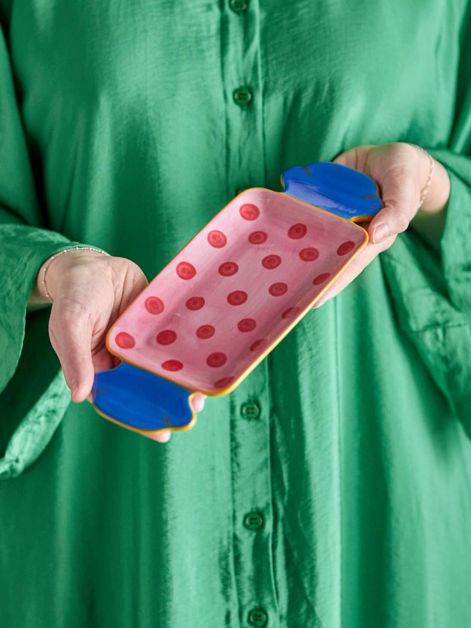 Caramella Serving Plate, Rose, Stoneware