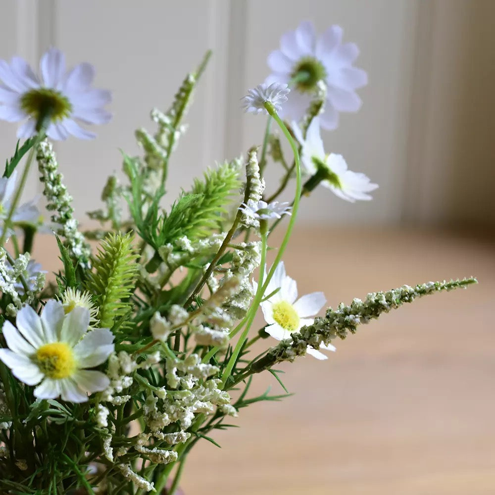 Wildflowers in Pot White