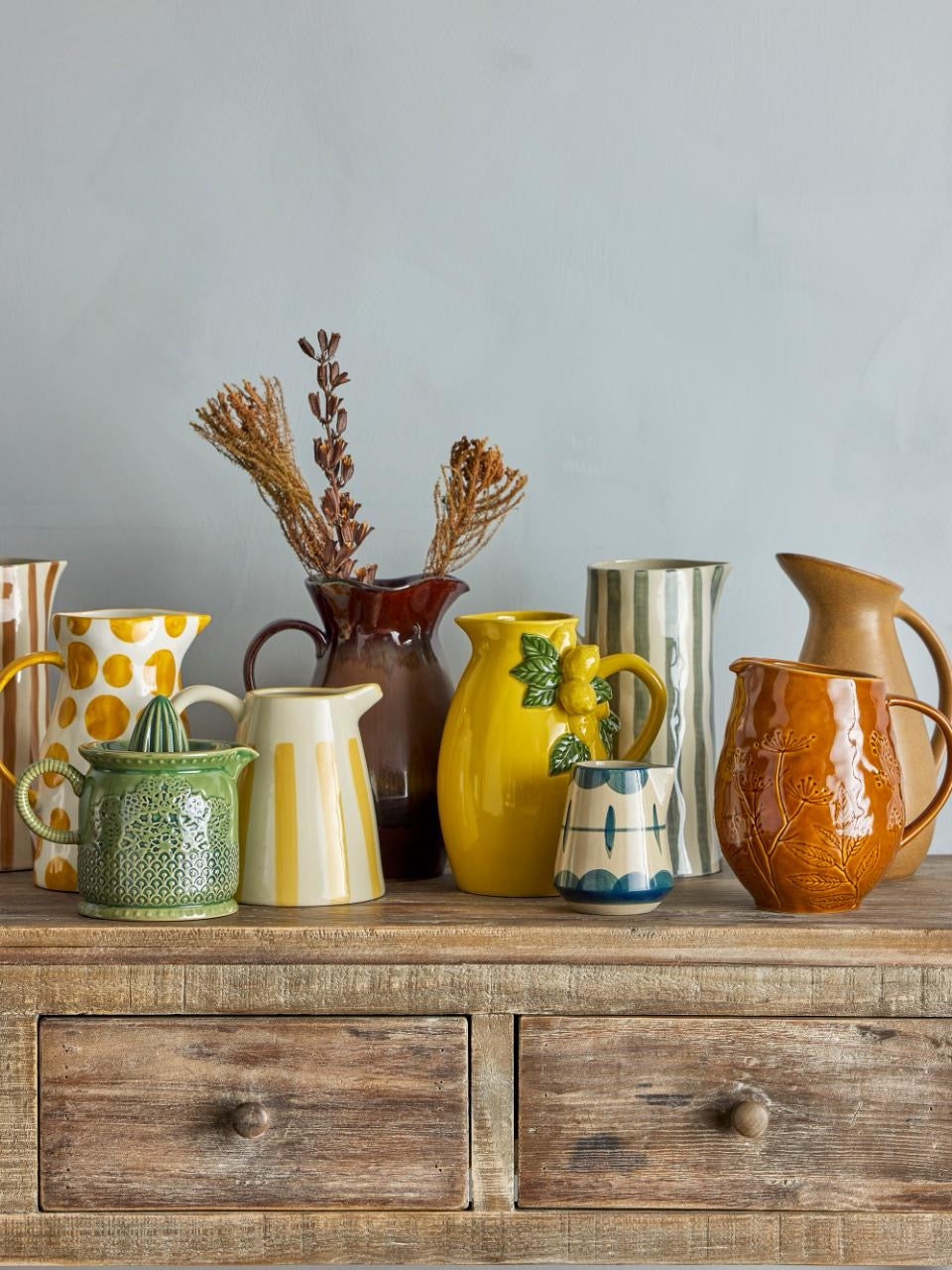 Limone Jug, Yellow, Stoneware