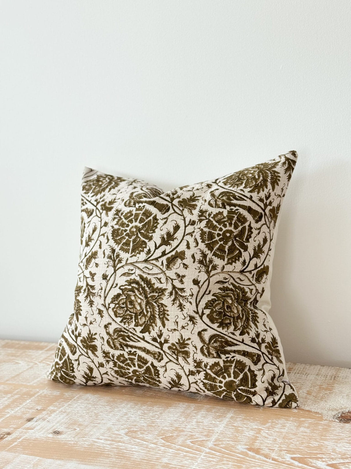 Ivy Olive Print Cushion