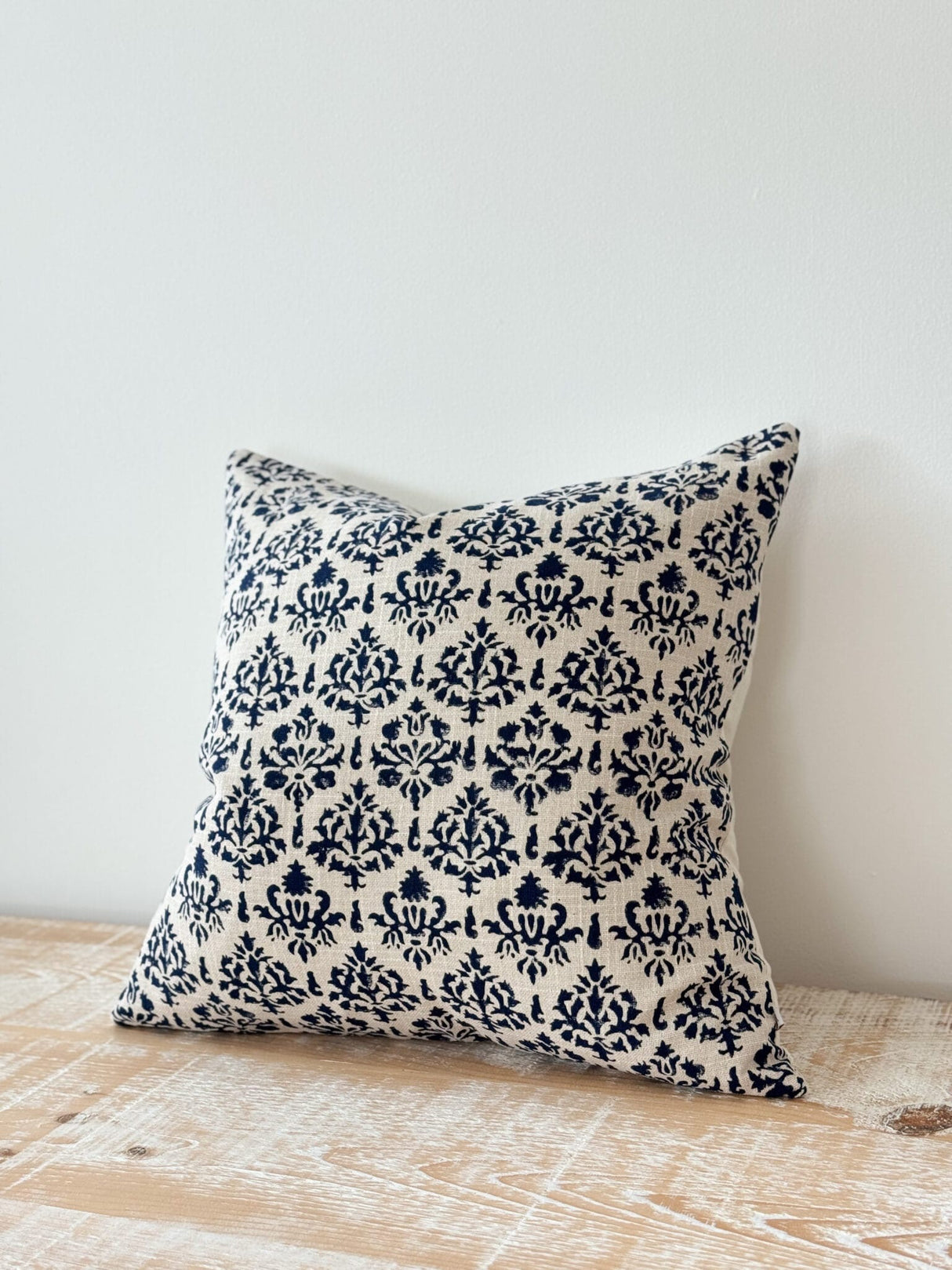 Ivy Navy Print Cushion