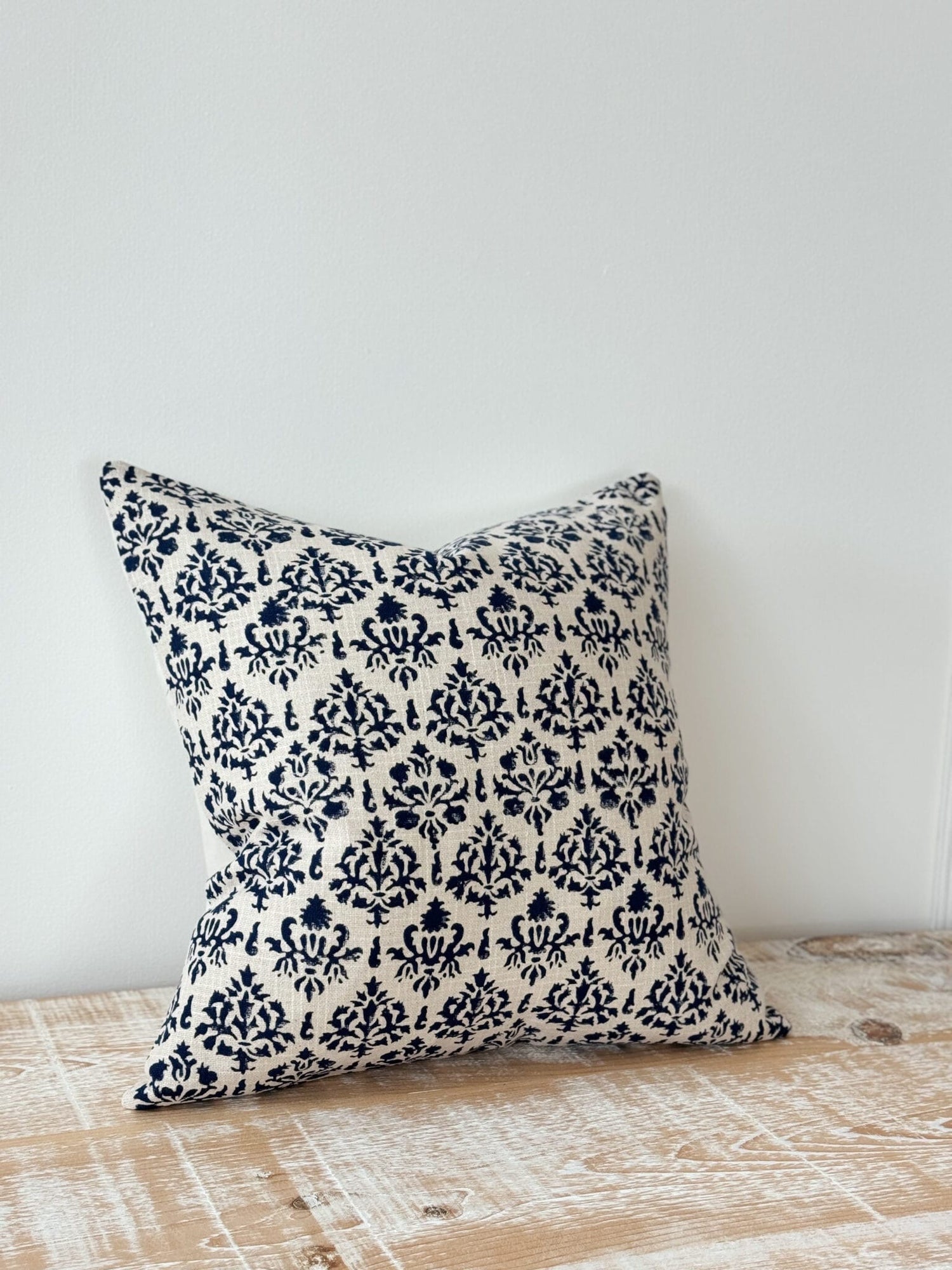 Ivy Navy Print Cushion
