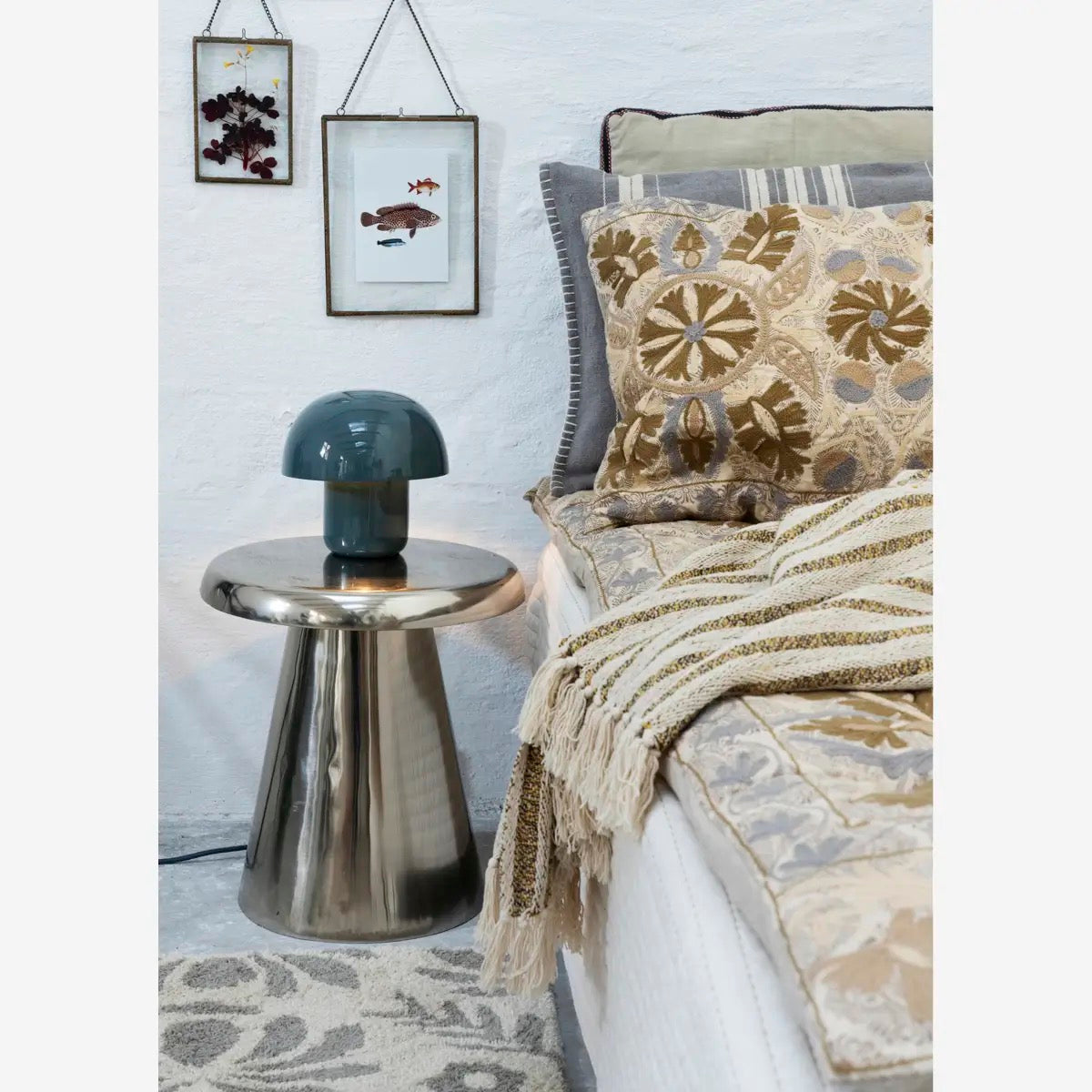 STRIPED CUSHION COVER - GREY